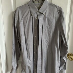 Nordstrom Gray Dress Shirt with Pointed Collar